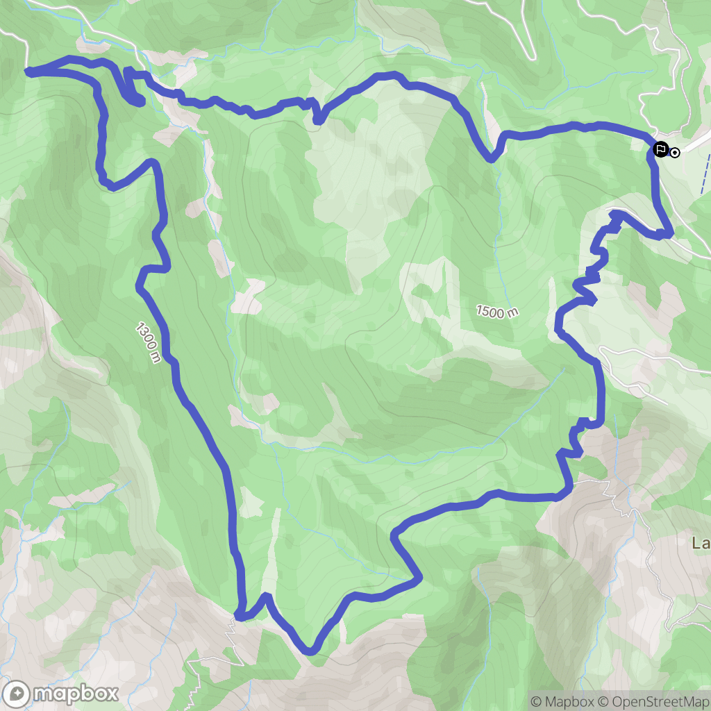 Sigoyer : carte du parcours de randonnée - France