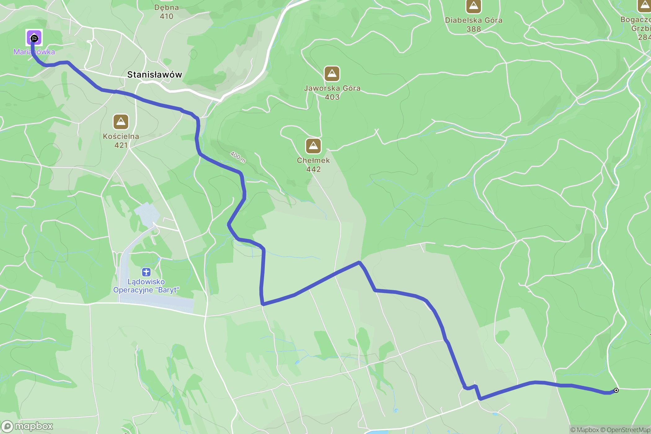 Pomocne: mapa trasy - Poland