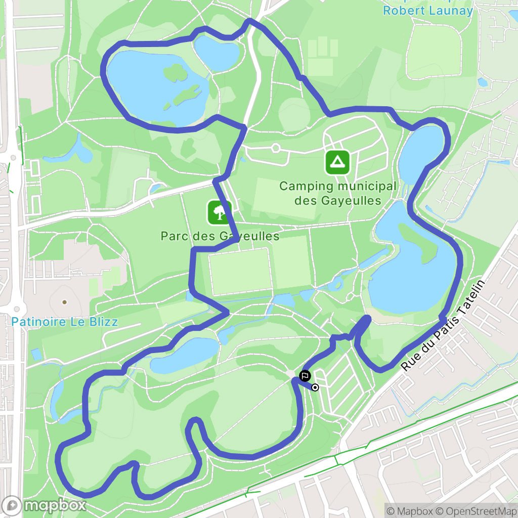 Rennes : carte du parcours de randonnée - France