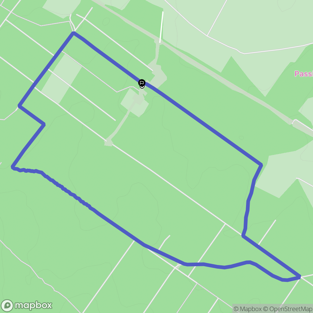 Guînes : carte du parcours de randonnée - France