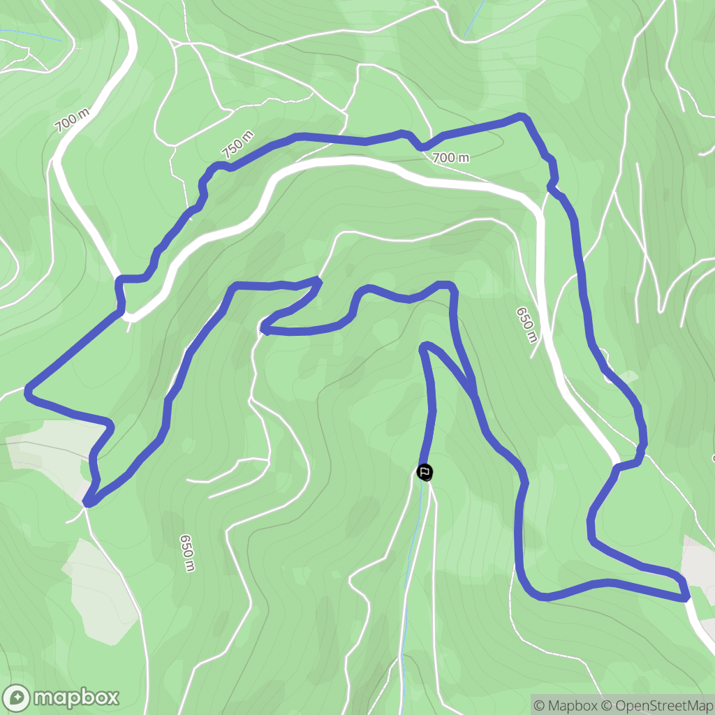 Ternand : carte du parcours de randonnée - France