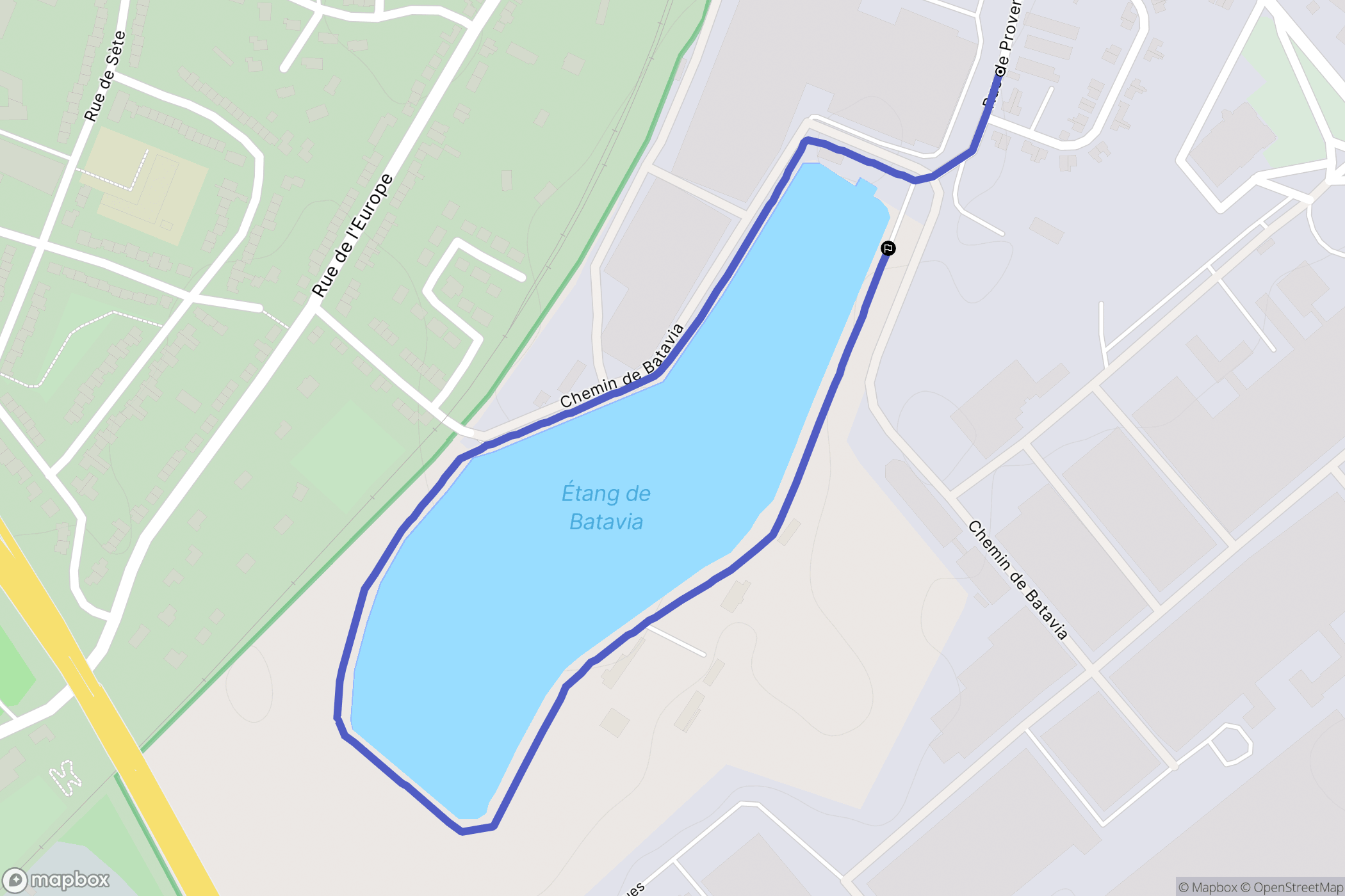 Arques : carte du parcours de randonnée - France
