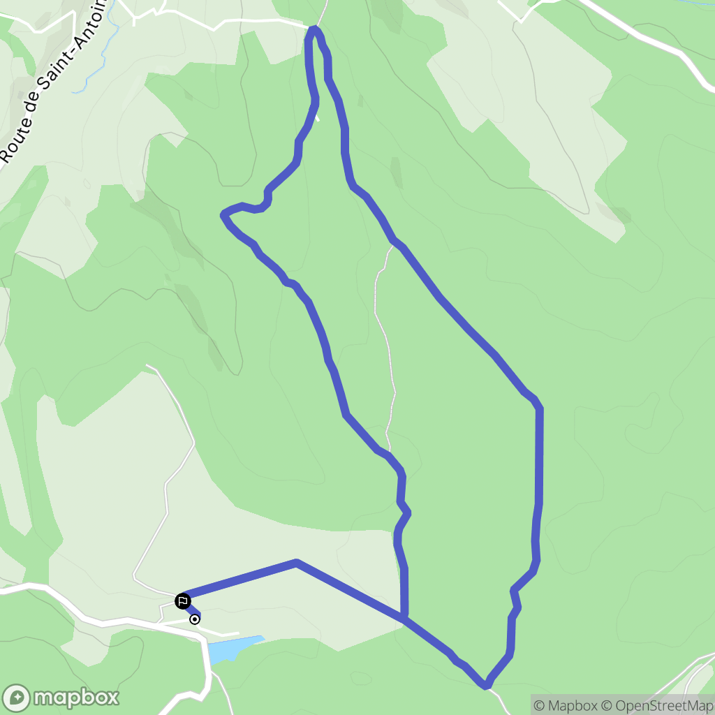 Roybon : carte du parcours de randonnée - France