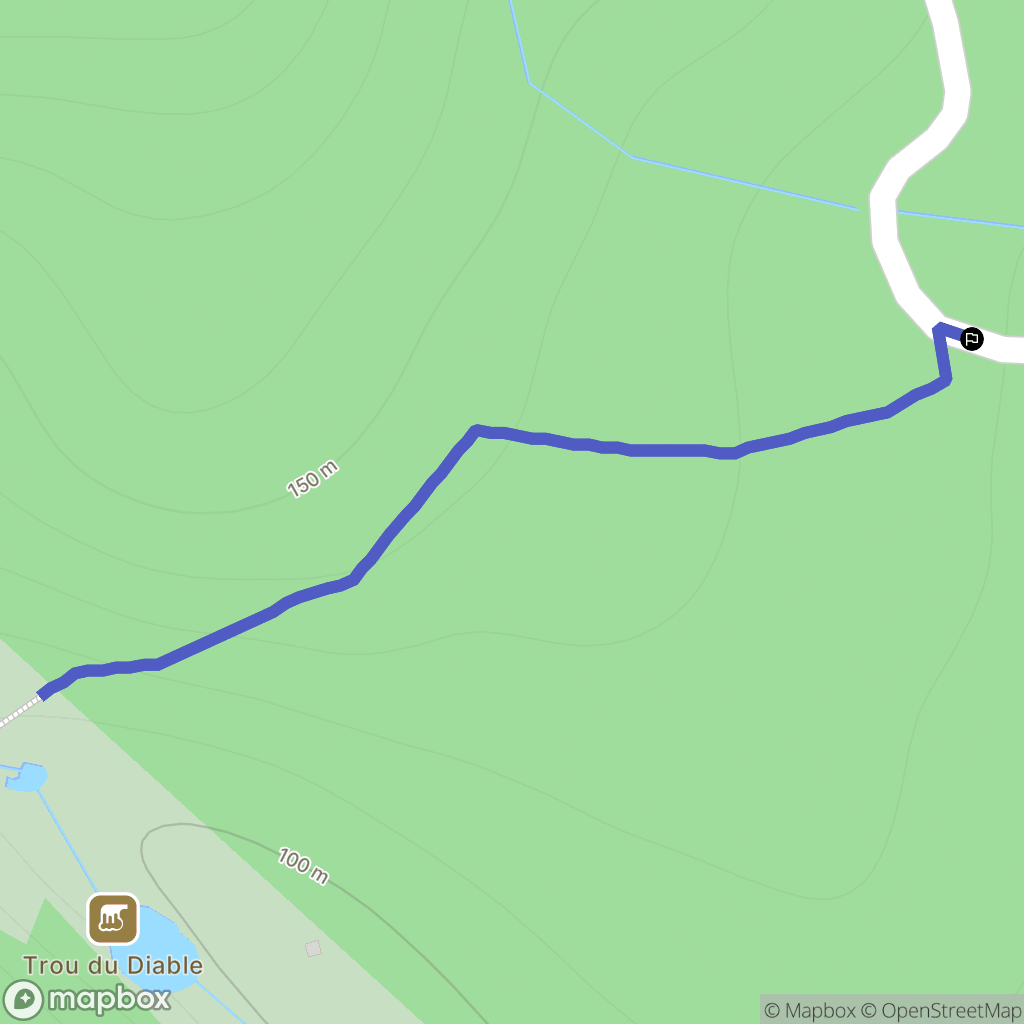 Poggio-di-Nazza : carte du parcours de randonnée - France