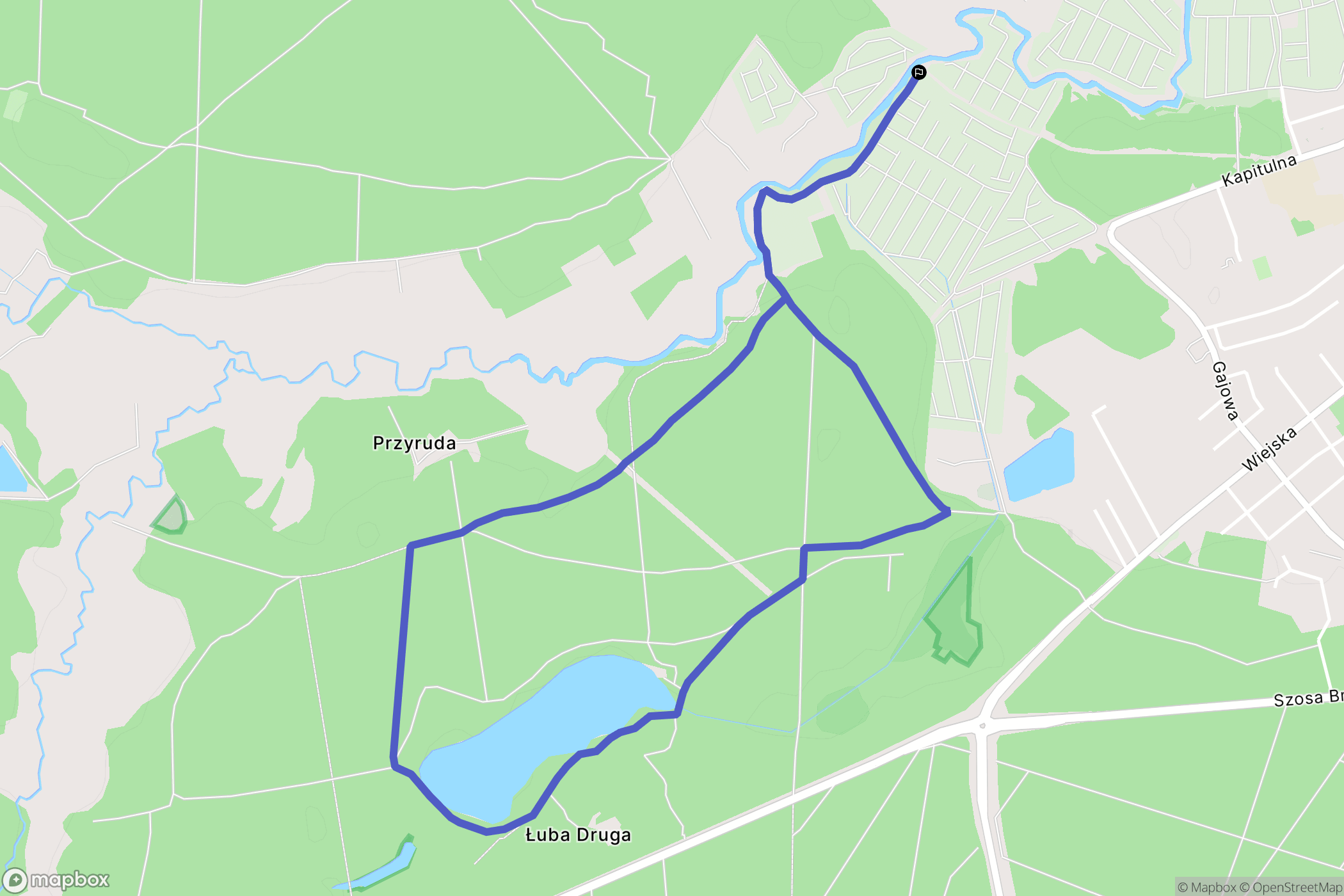 Włocławek: mapa trasy - Poland