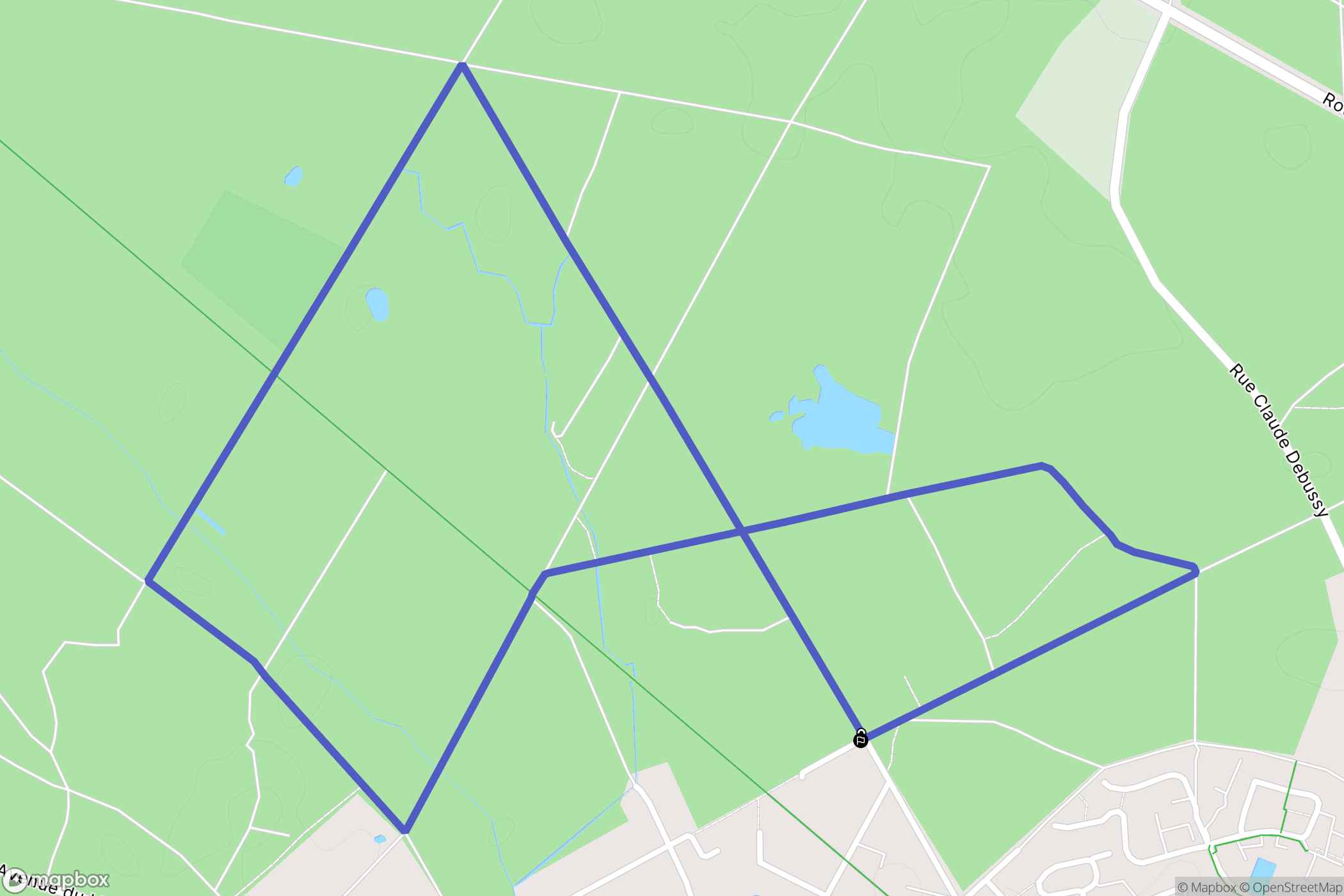 Saint-Médard-en-Jalles : carte du parcours de randonnée - France