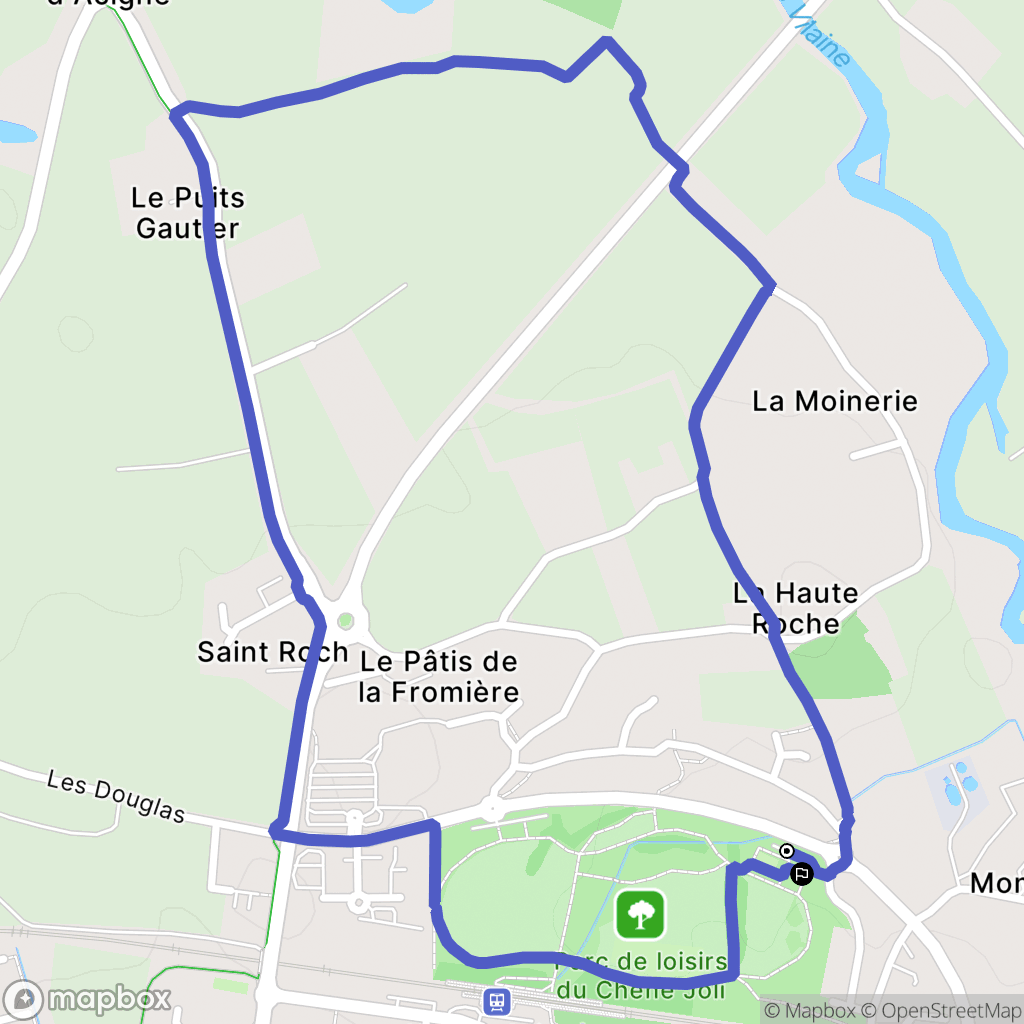 Noyal-sur-Vilaine : carte du parcours de randonnée - France