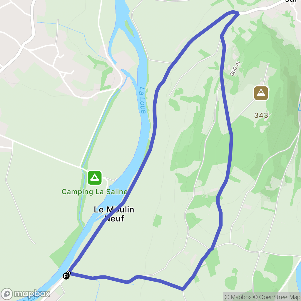 Cramans : carte du parcours de randonnée - France