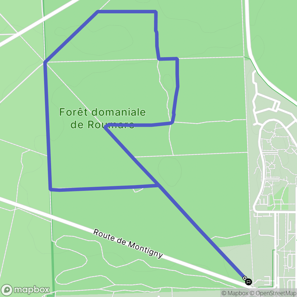 Canteleu : carte du parcours de randonnée - France
