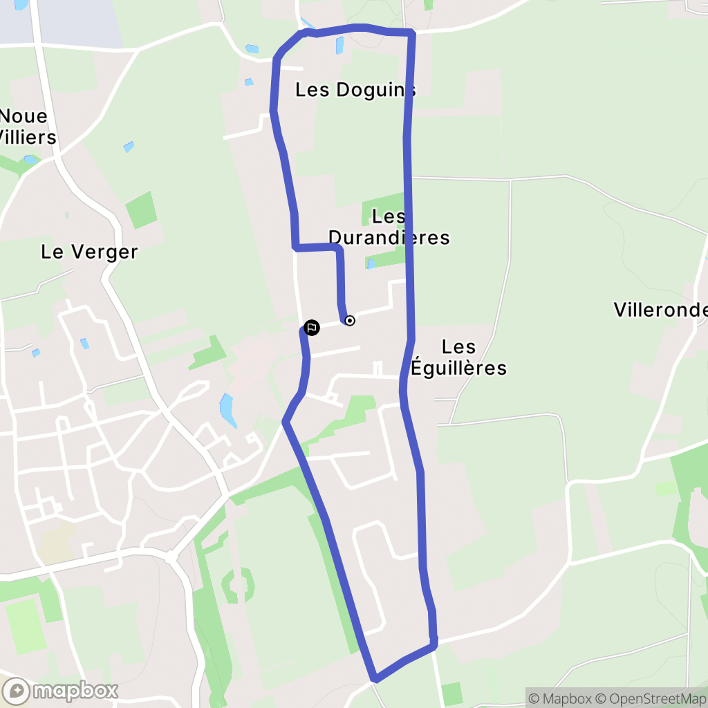 Luynes : carte du parcours de randonnée - France