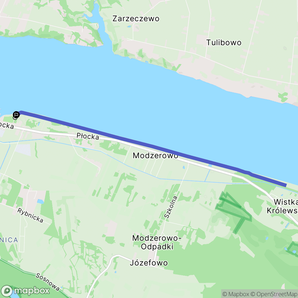 Włocławek: mapa trasy - Poland