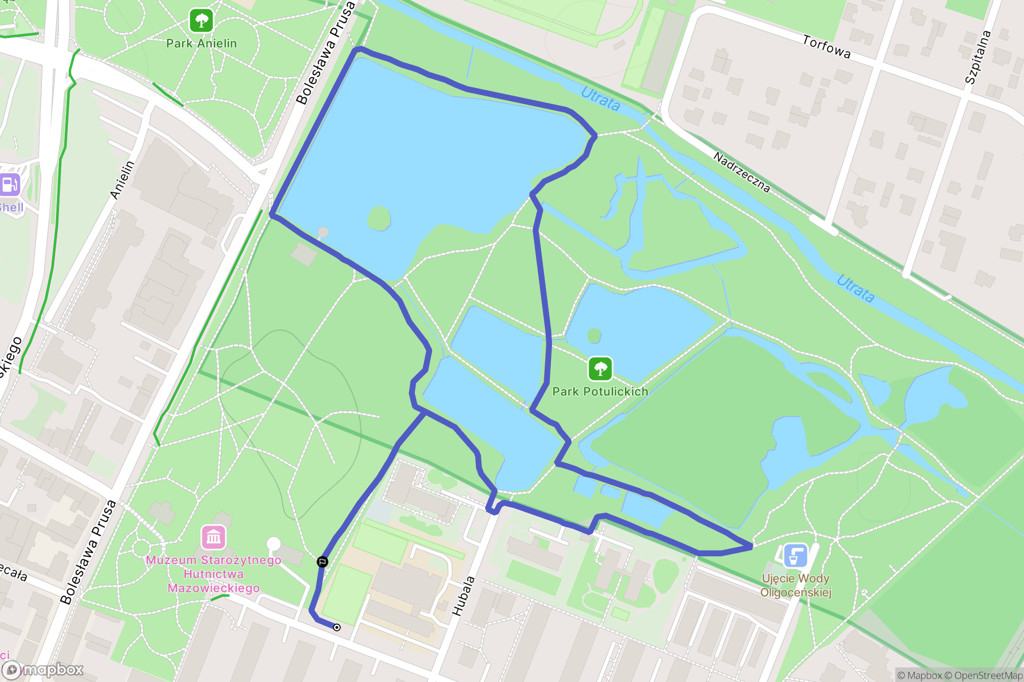 Pruszków: mapa trasy - Poland
