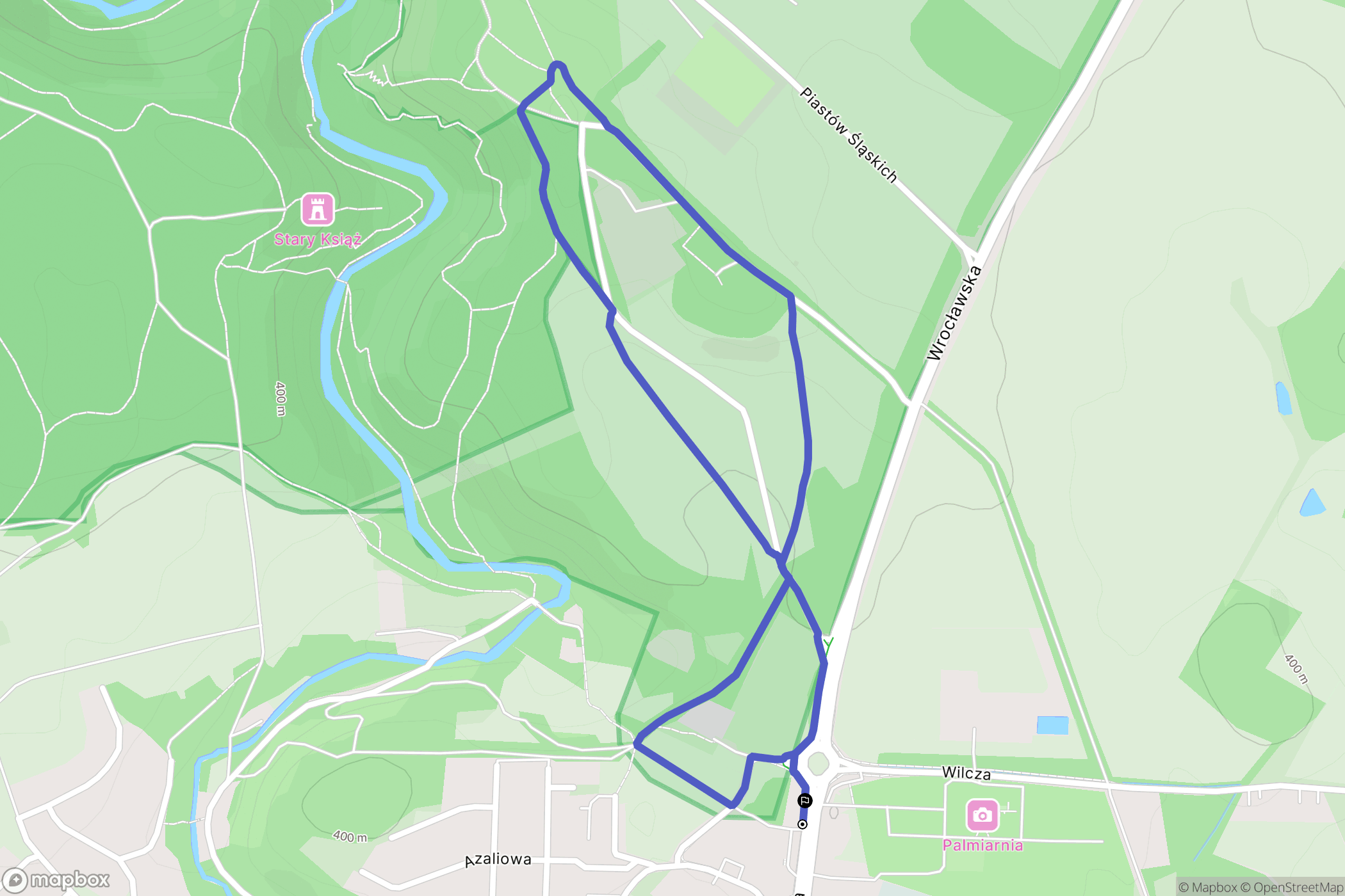 Wałbrzych: mapa trasy - Poland