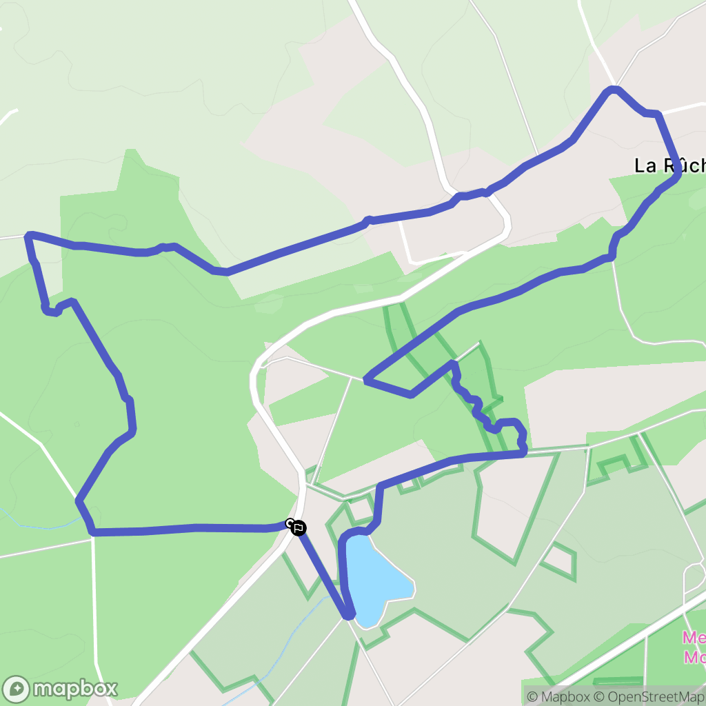 Monteneuf : carte du parcours de randonnée - France