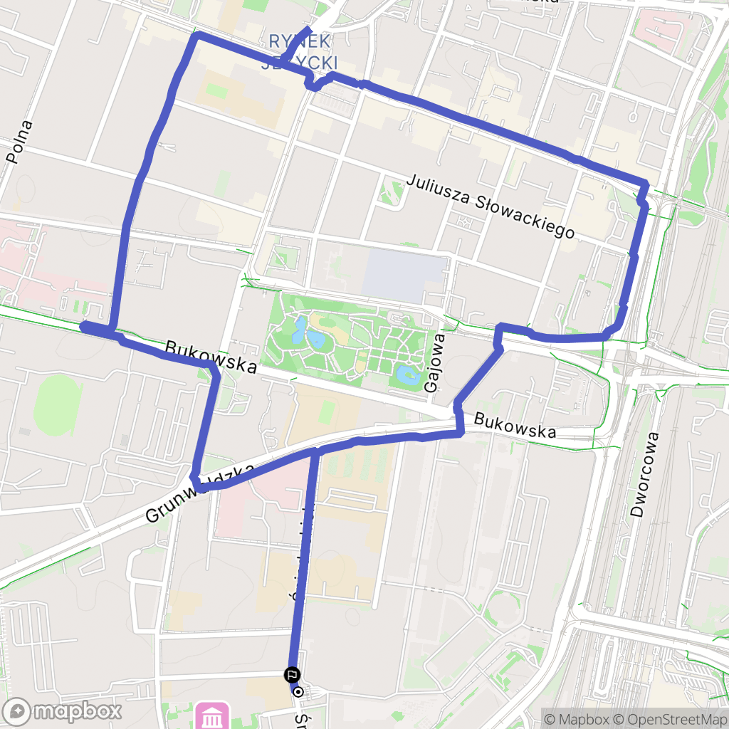 Poznań: mapa trasy - Poland