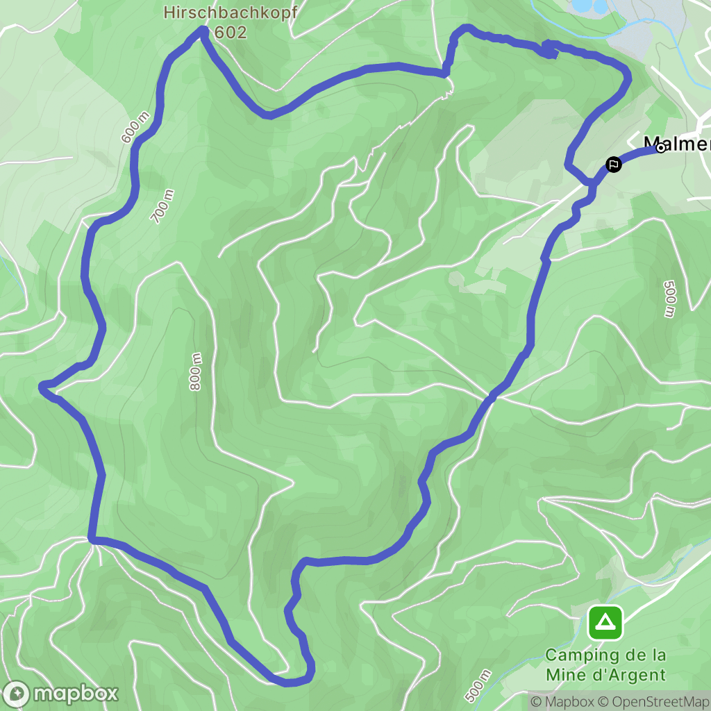 Malmerspach : carte du parcours de randonnée - France