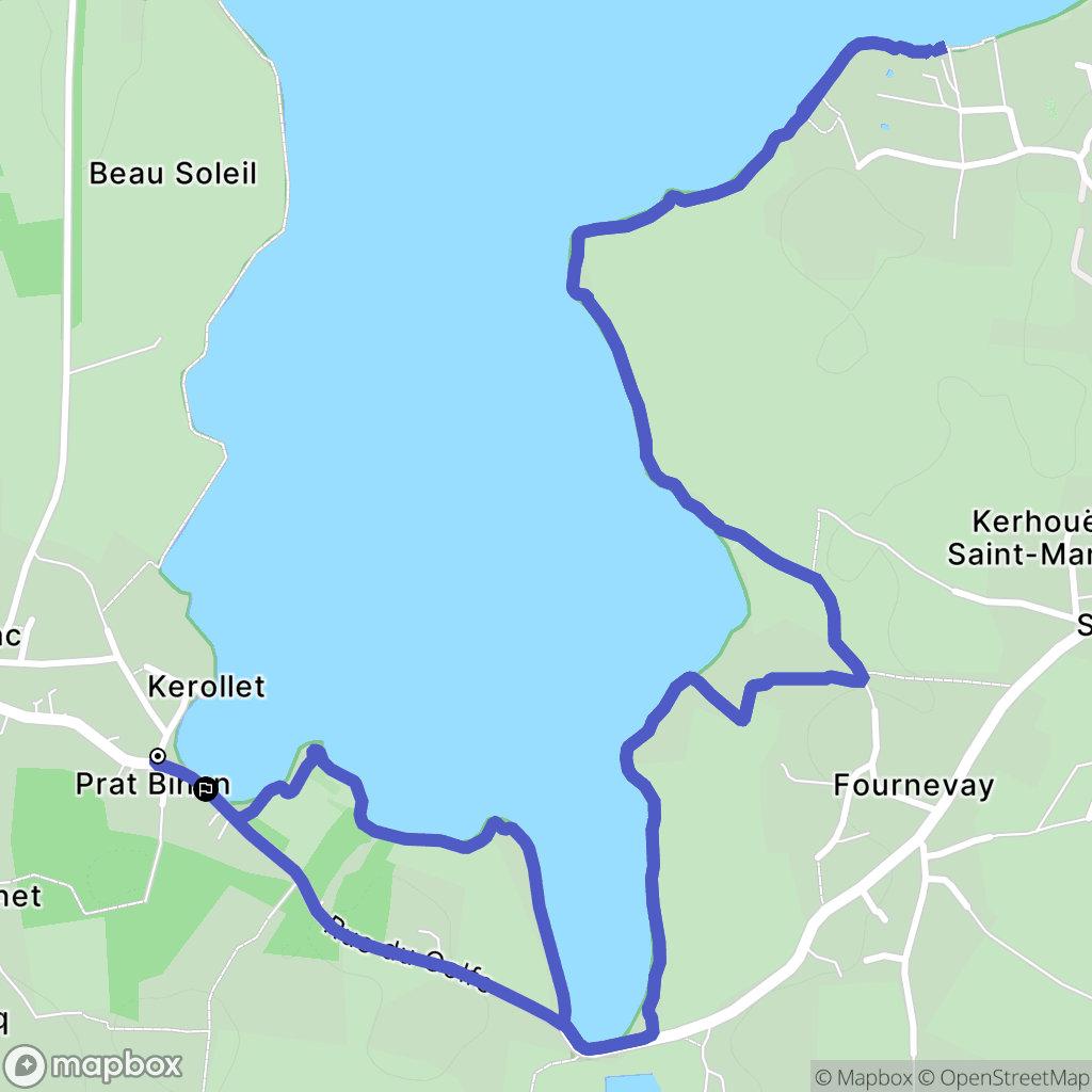 Sarzeau : carte du parcours de randonnée - France