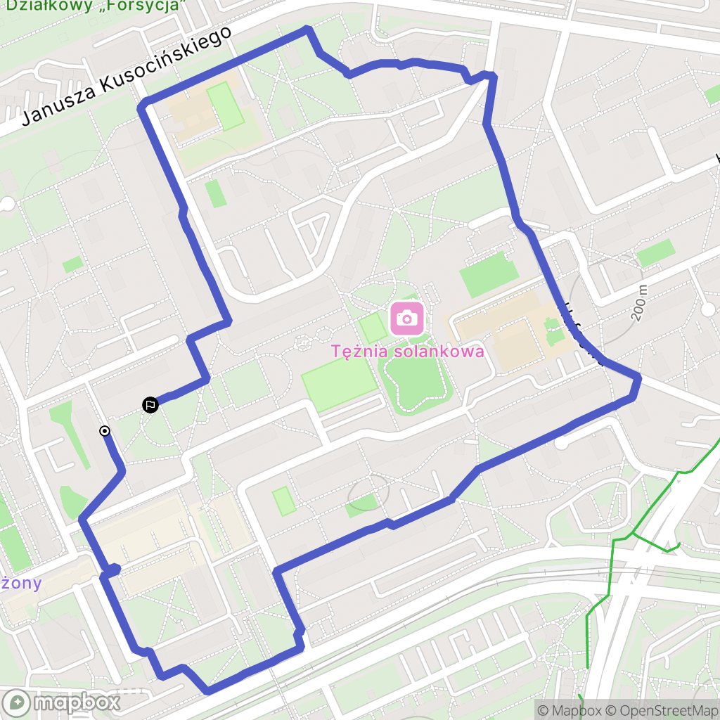 Łódź: mapa trasy - Poland