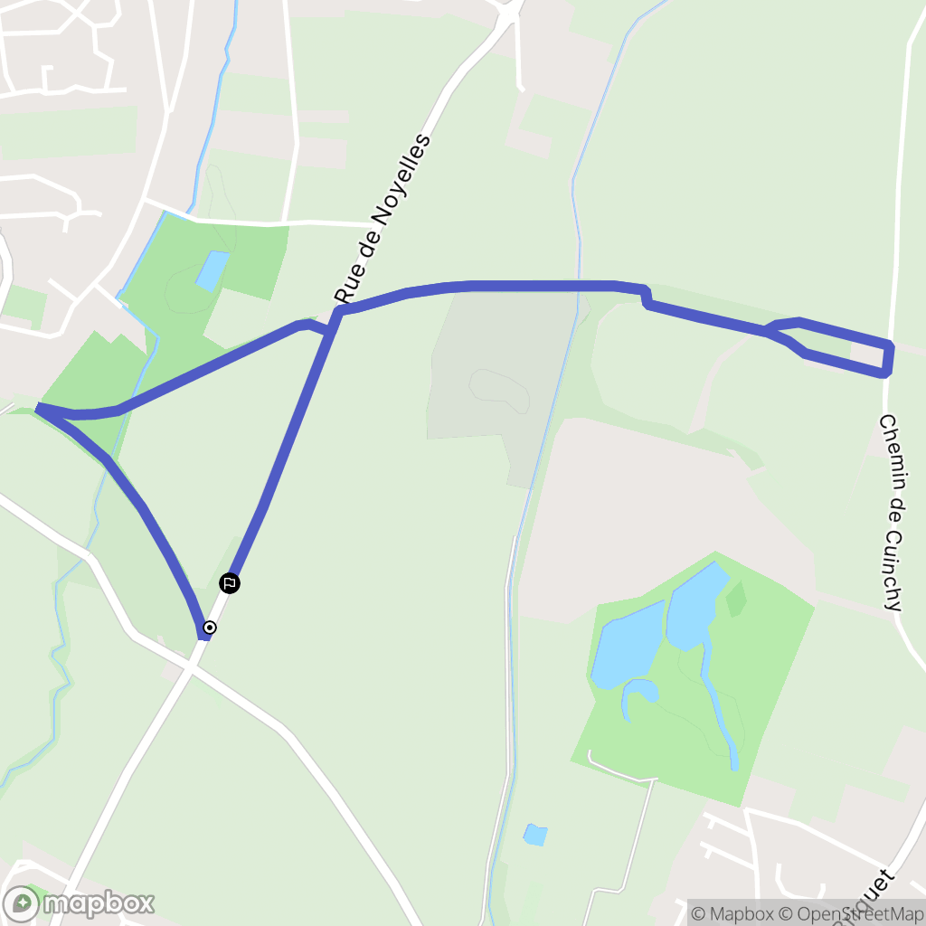 Noyelles-lès-Vermelles : carte du parcours de randonnée - France