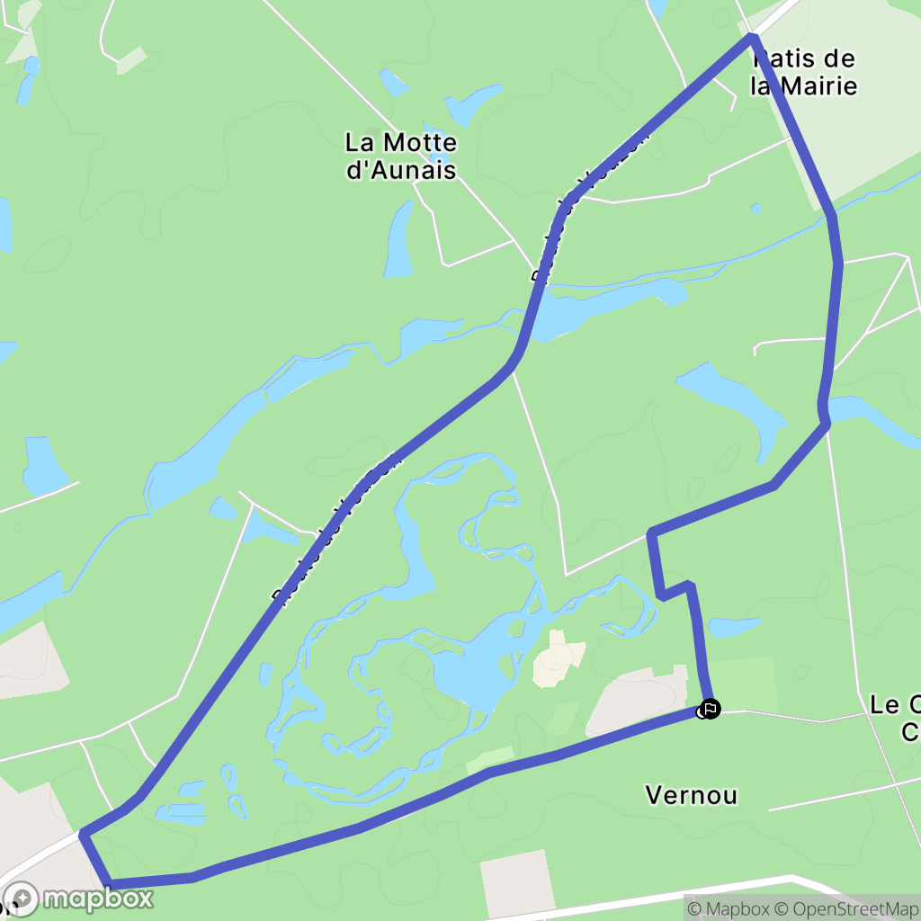 Chaumont-sur-Tharonne : carte du parcours de randonnée - France