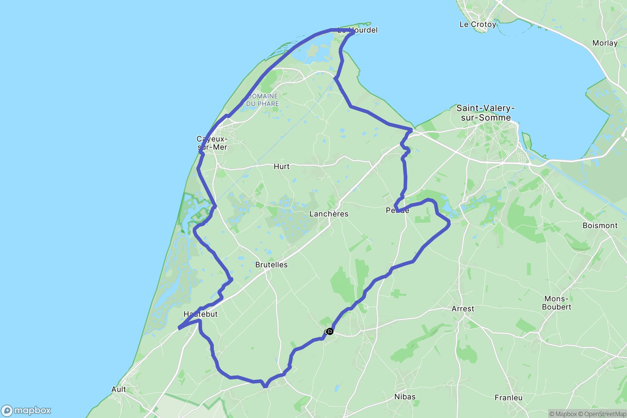 Vaudricourt : carte du parcours de randonnée - France