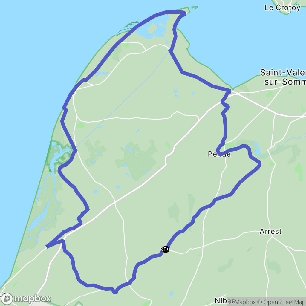 Vaudricourt : carte du parcours de randonnée - France