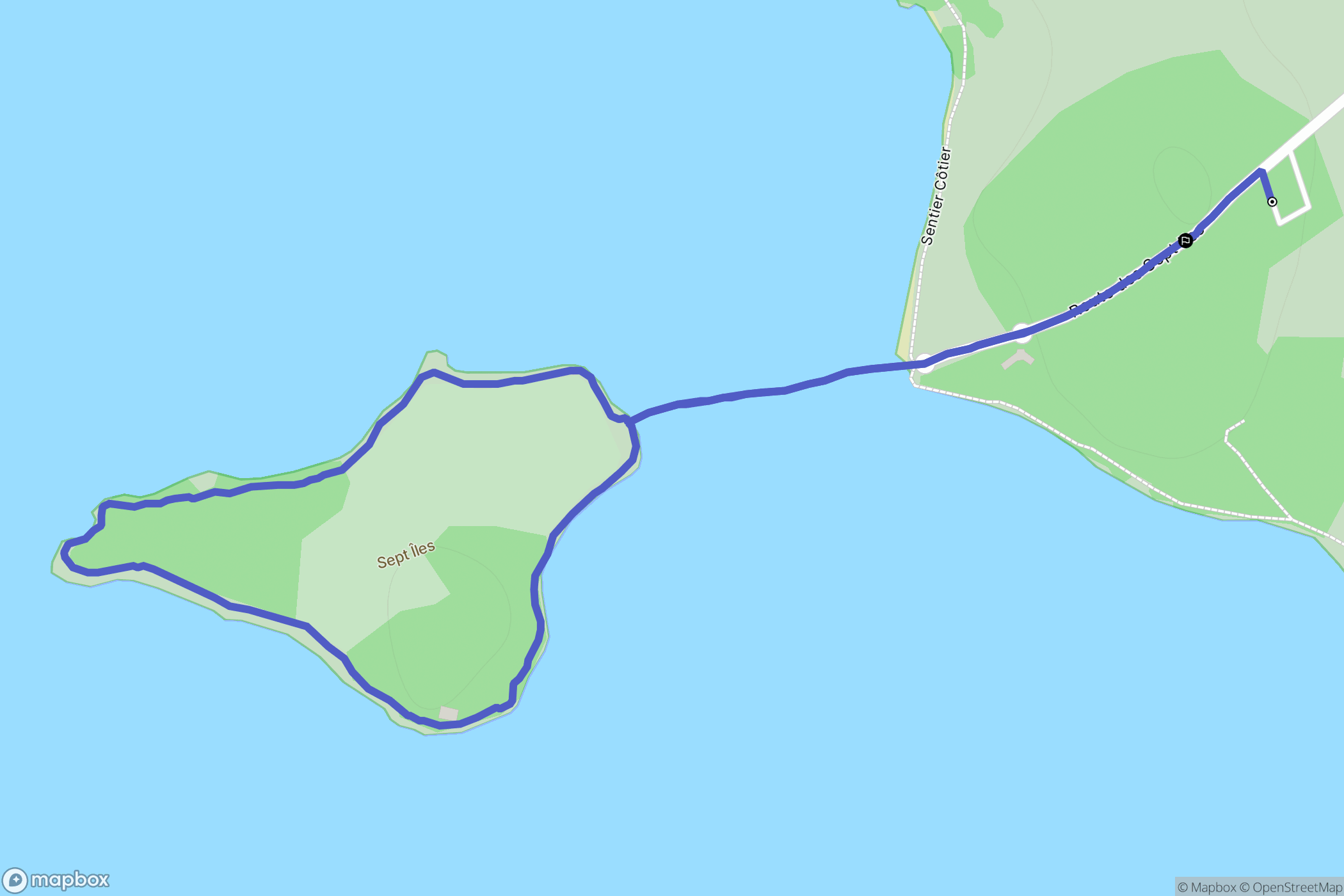 Baden : carte du parcours de randonnée - France