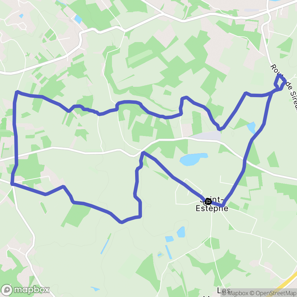 Roullet-Saint-Estèphe : carte du parcours de randonnée - France