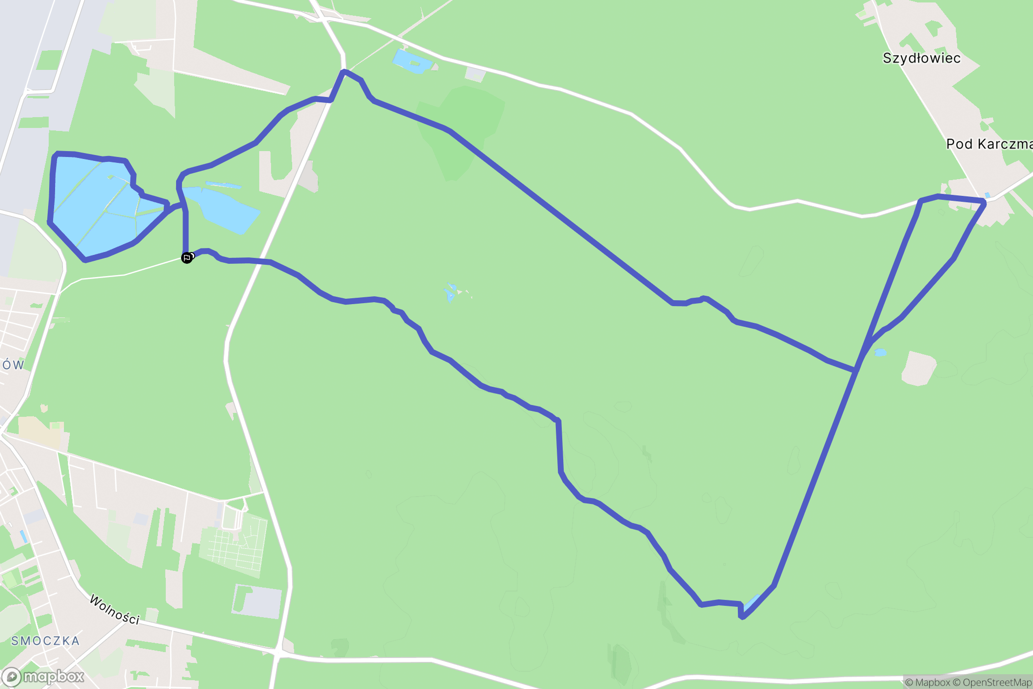 Mielec: mapa trasy - Poland