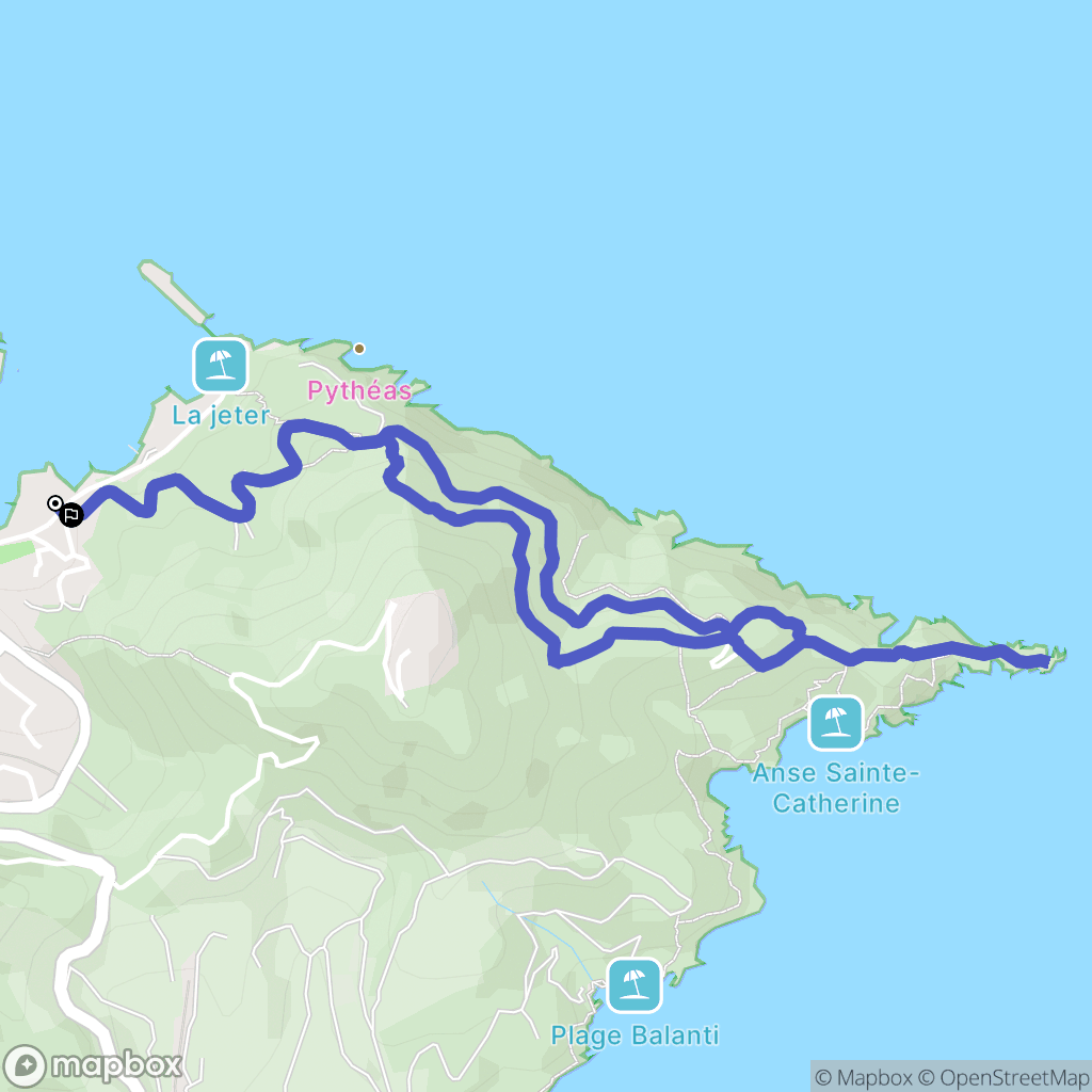Port-Vendres : carte du parcours de randonnée - France
