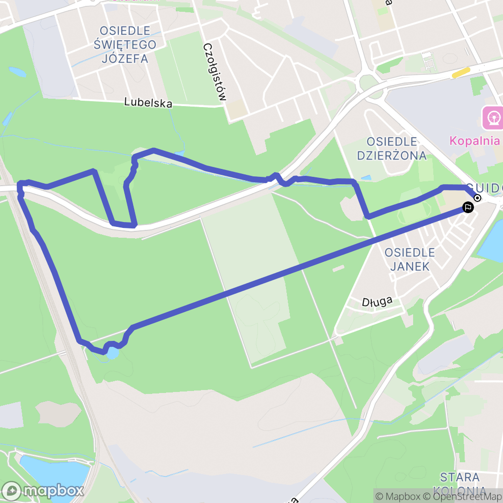 Zabrze: mapa trasy - Poland