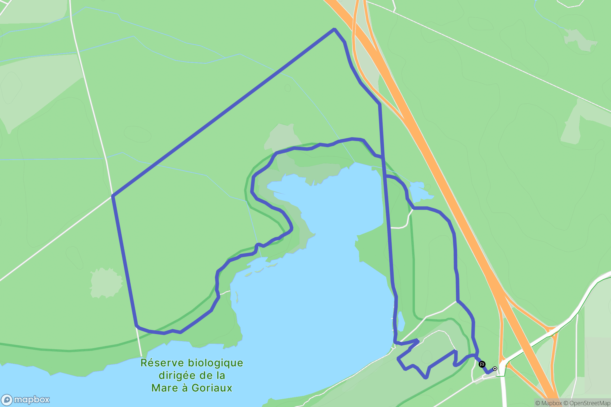 Raismes : carte du parcours de randonnée - France