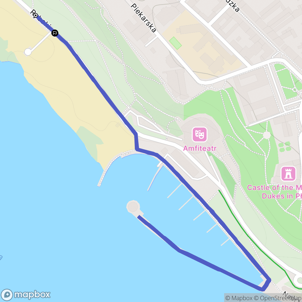 Płock: mapa trasy - Poland