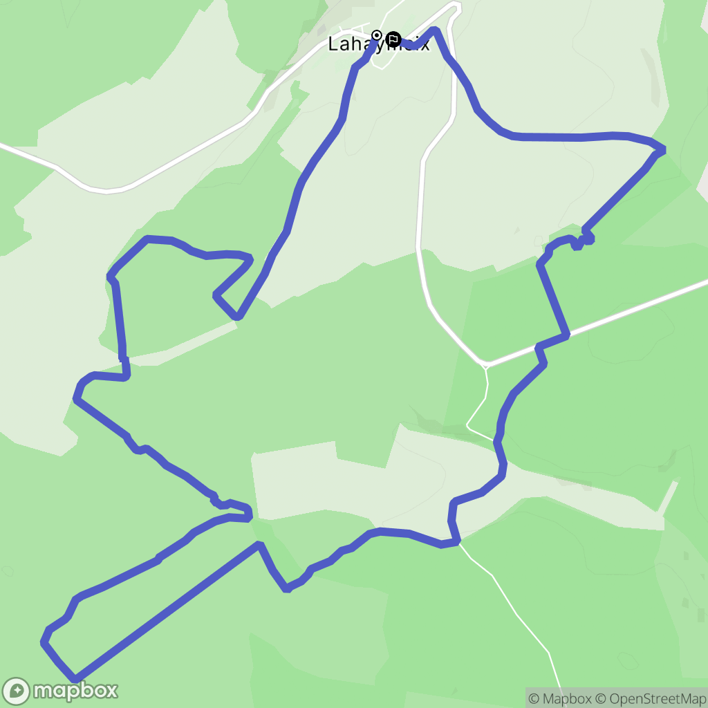 Lahaymeix : carte du parcours de randonnée - France
