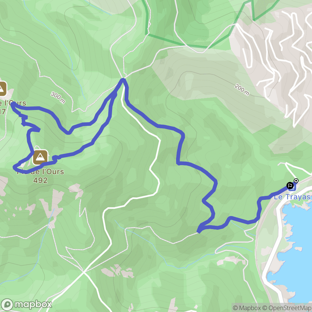 Saint-Raphaël : carte du parcours de randonnée - France