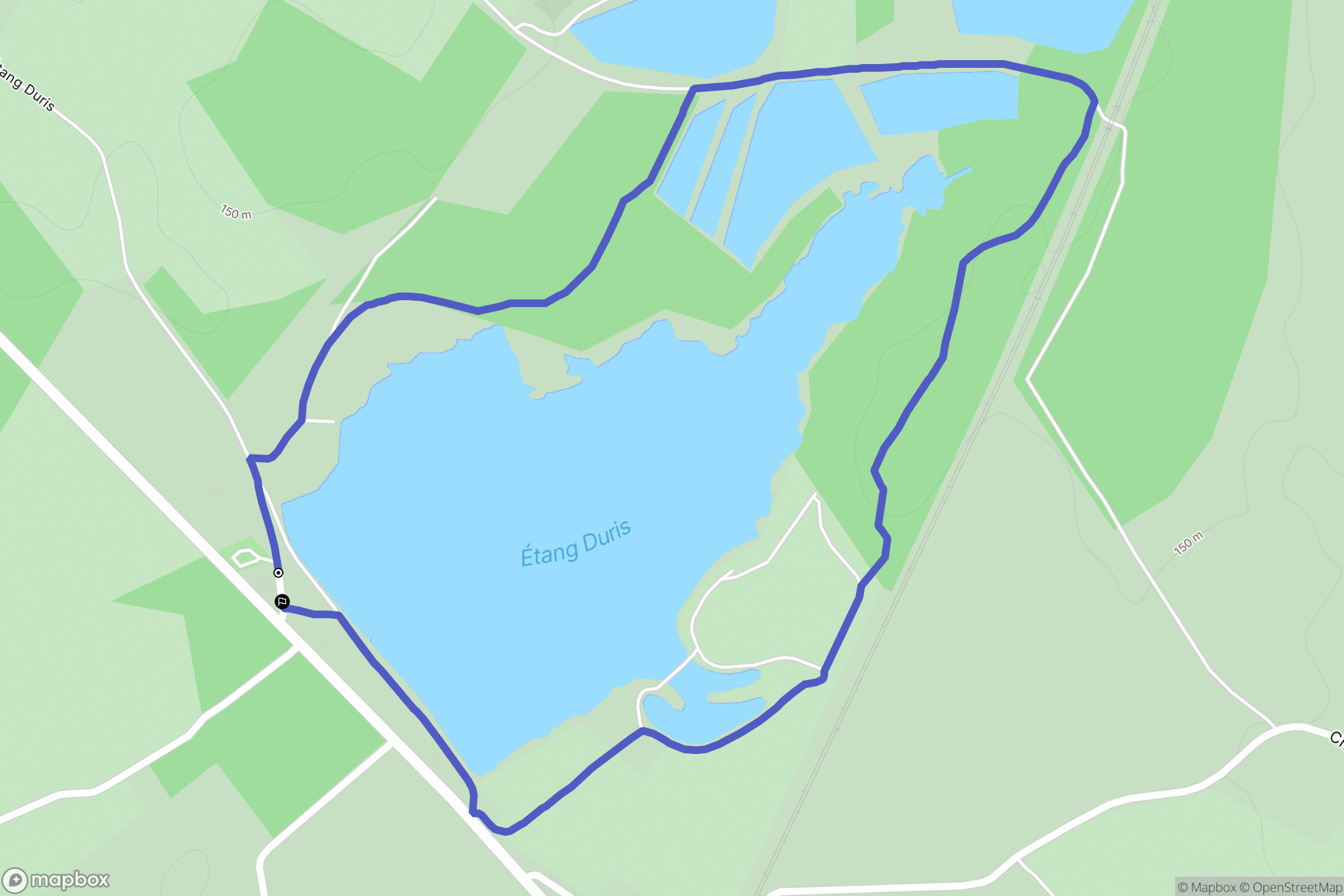 Luant : carte du parcours de randonnée - France