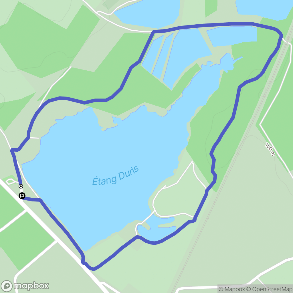 Luant : carte du parcours de randonnée - France