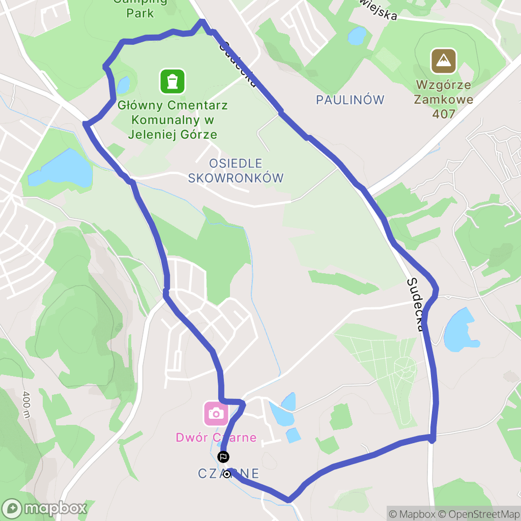 Jelenia Góra: mapa trasy - Poland