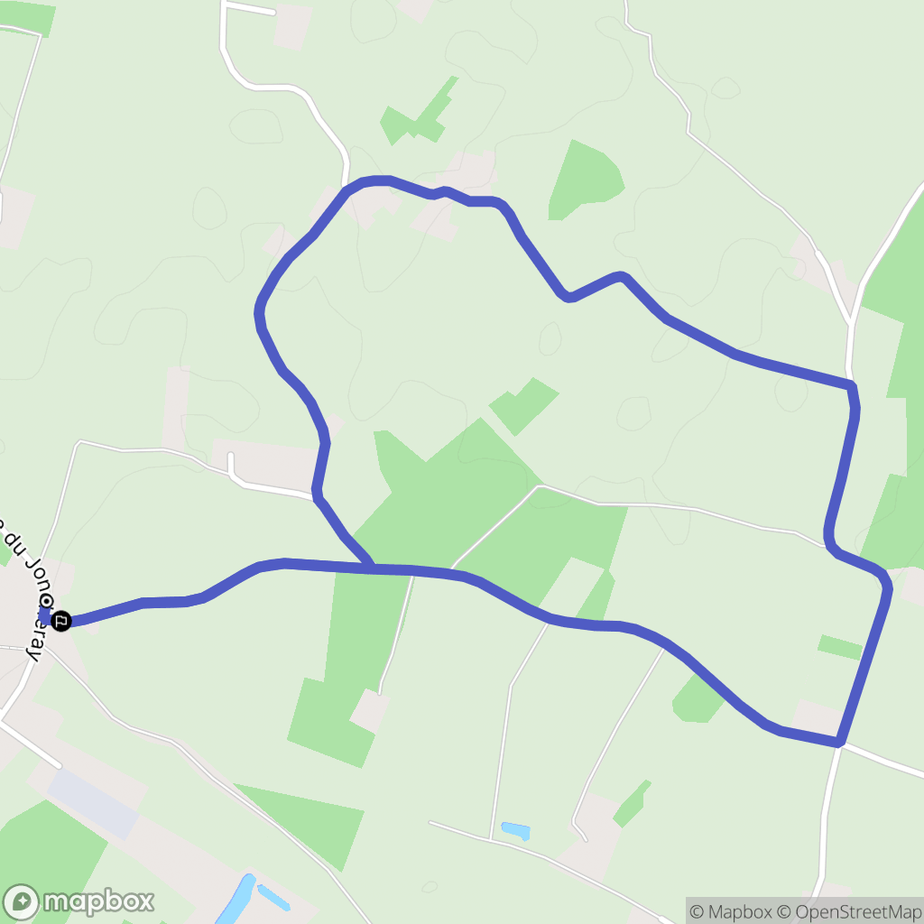 Notre-Dame-du-Pé : carte du parcours de randonnée - France