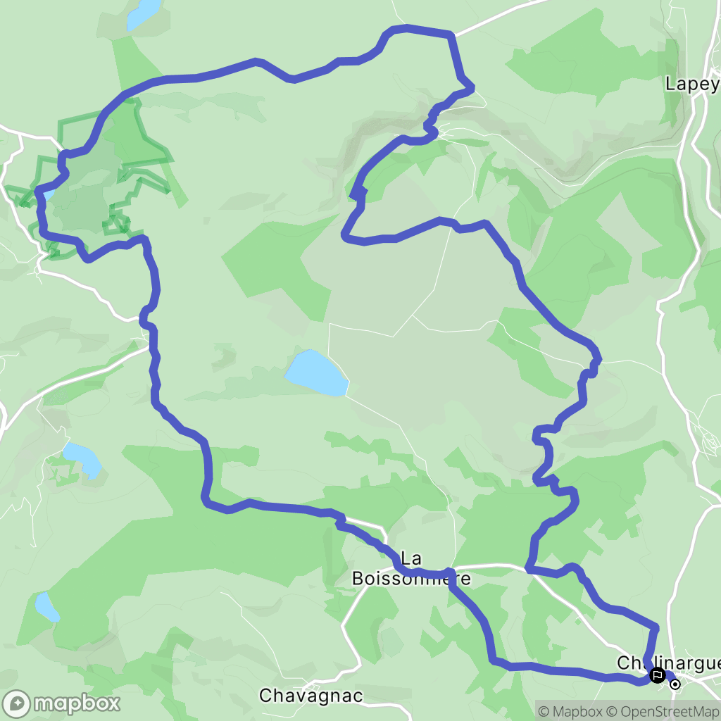 Neussargues en Pinatelle : carte du parcours de randonnée - France