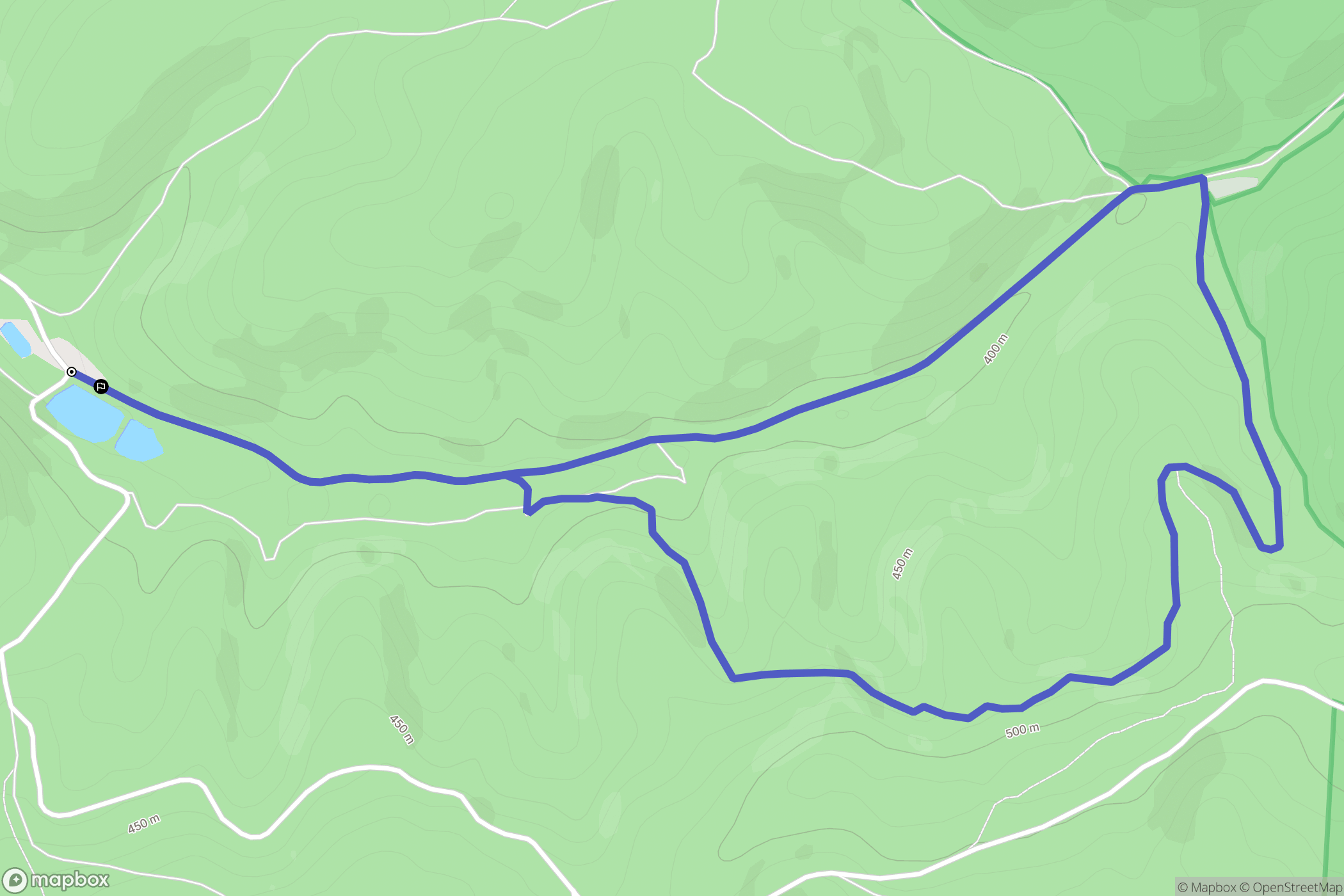 Housseras : carte du parcours de randonnée - France