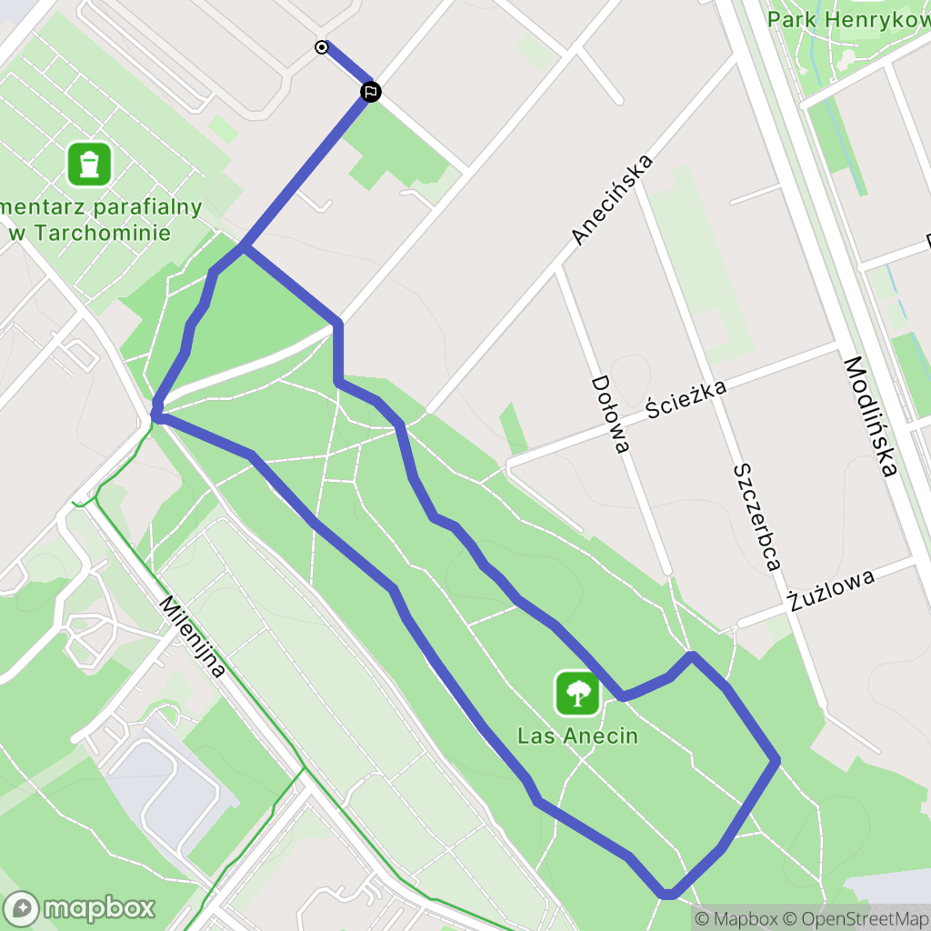 Warszawa: mapa trasy - Poland