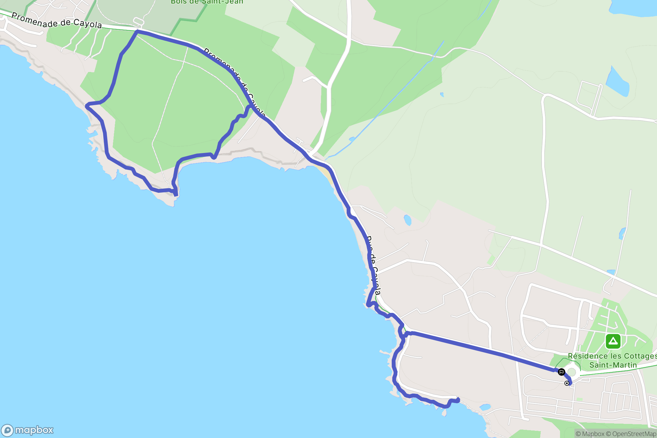 Talmont-Saint-Hilaire : carte du parcours de randonnée - France