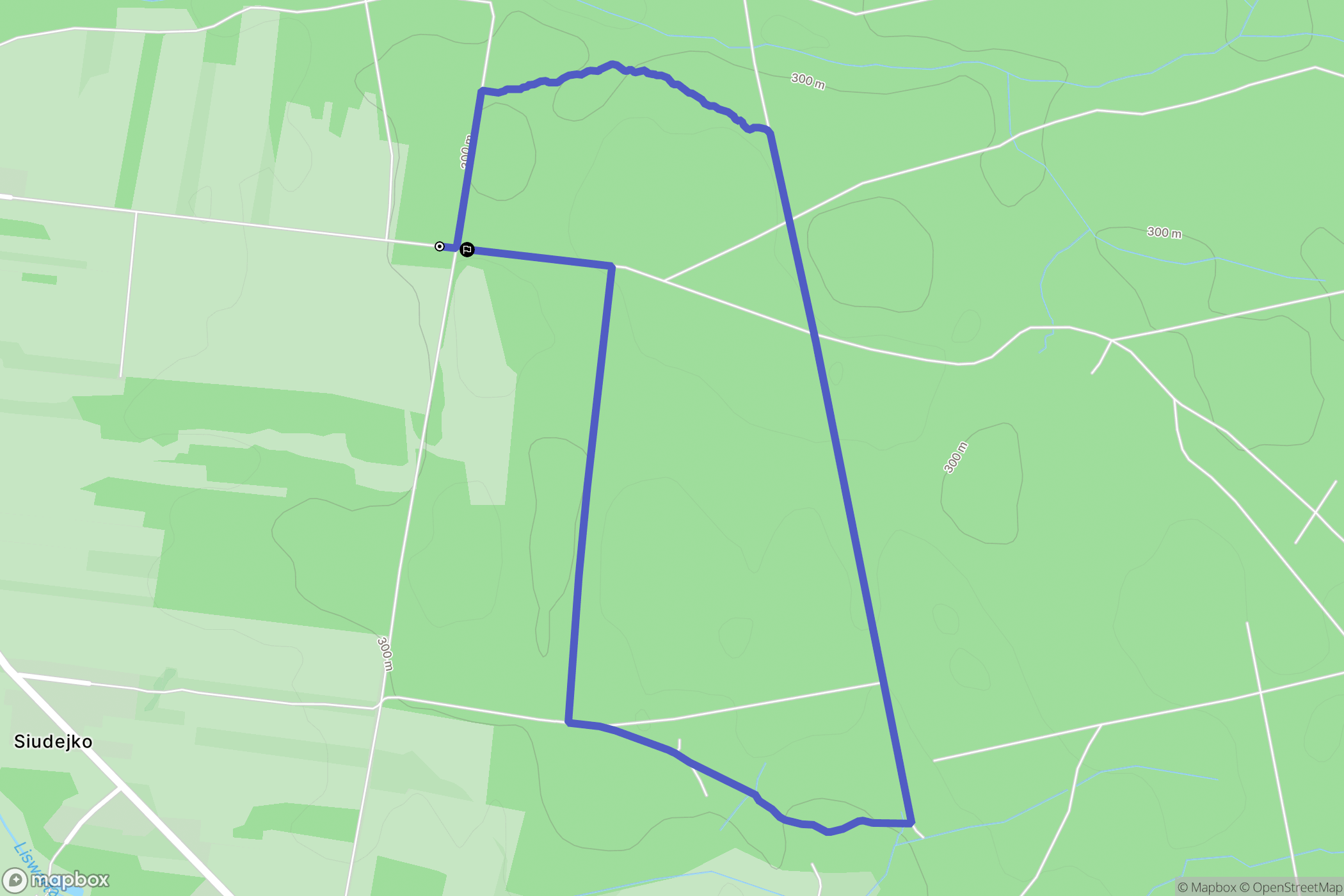 Boronów: mapa trasy - Poland