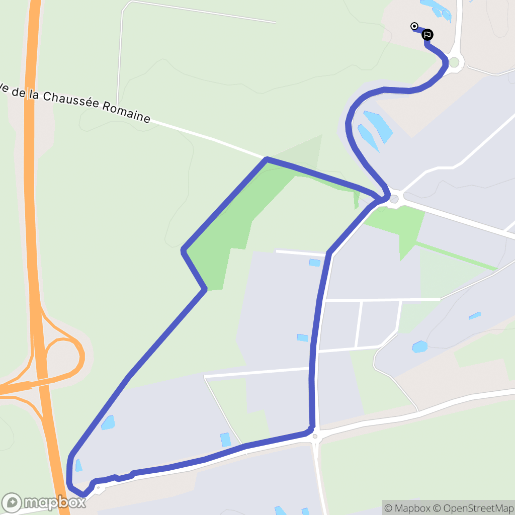 Saint-Quentin : carte du parcours de randonnée - France