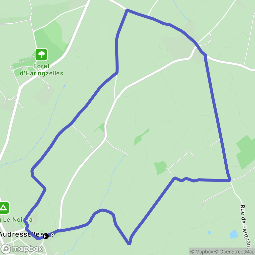 Audresselles : carte du parcours de randonnée - France