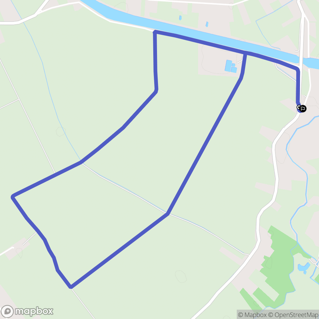 Robecq : carte du parcours de randonnée - France