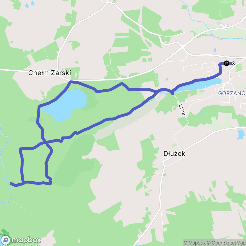 Lubsko: mapa trasy - Poland
