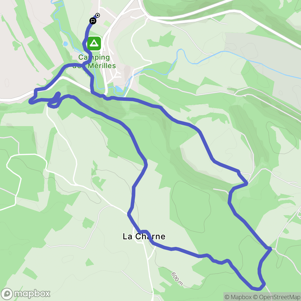 Doucier : carte du parcours de randonnée - France