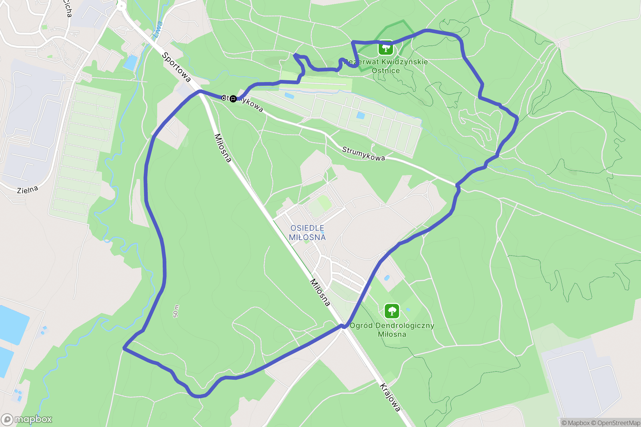 Kwidzyn: mapa trasy - Poland